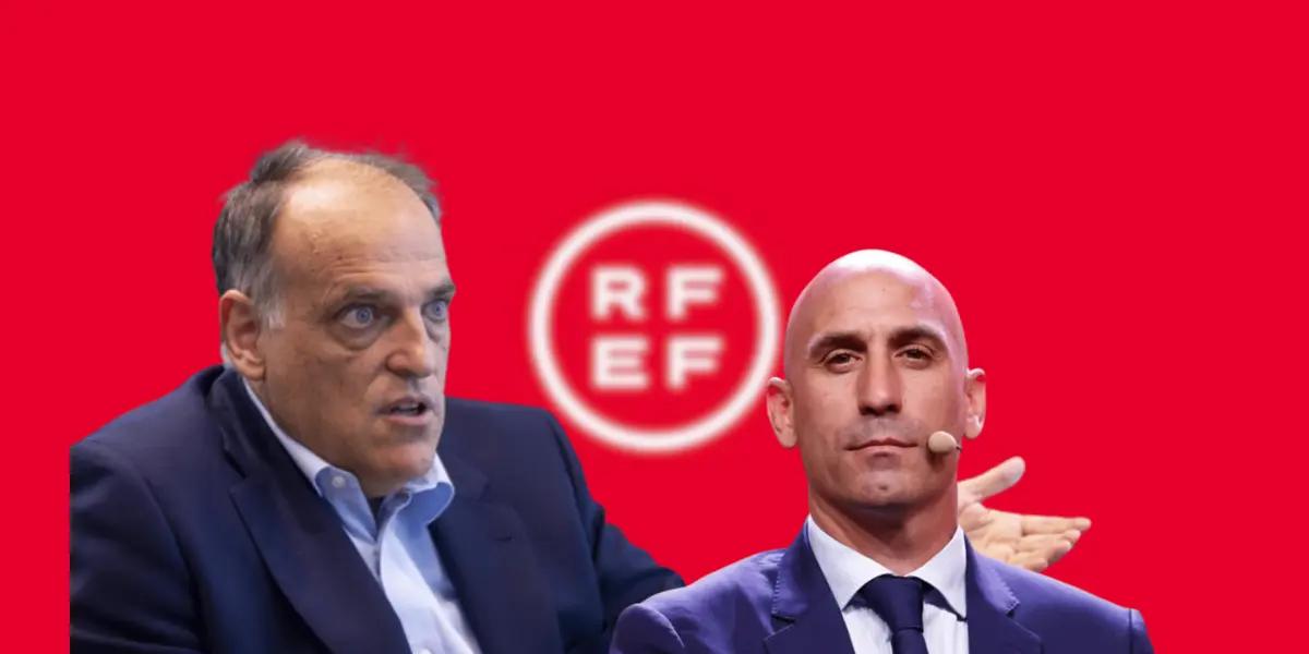 A través de Twitter, el presidente de LaLiga dio su opinión sobre las declaraciones del mandamás de la RFEF