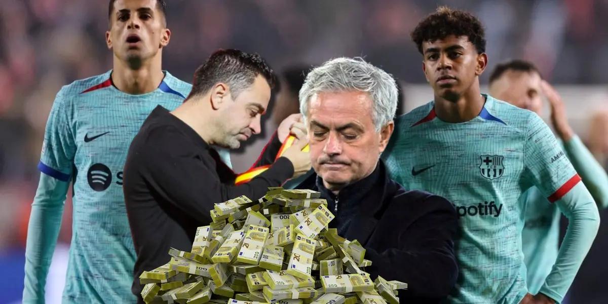 ¿Adiós Xavi? el salario que cobraría Mourinho para salvar del papelón al Barça