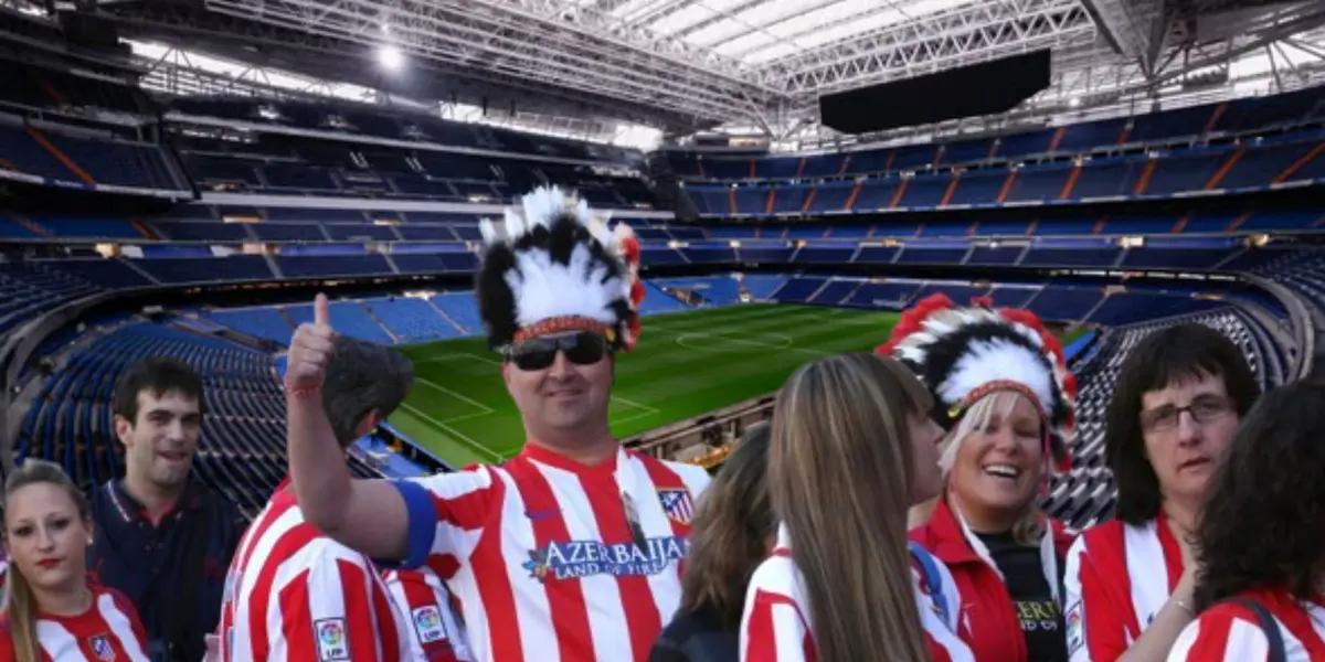 Afición Atlético y Santiago Bernabéu