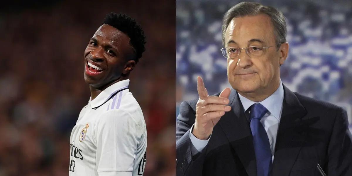 Afirman que Vinicius Júnior tuvo una cena con un futbolista estrella y fue uno de sus pedidos para Florentino Pérez.