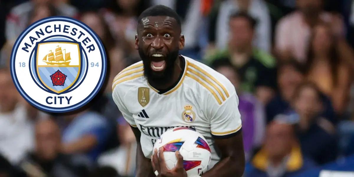Ahora que enfrentará el Madrid al City, mira cómo Rüdiger los quiso intimidar