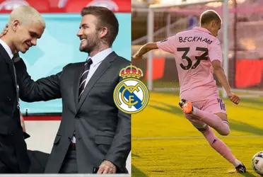 Al más fiel estilo de su padre, su hijo Romeo, convirtió un golazo de falta para la victoria de su equipo.