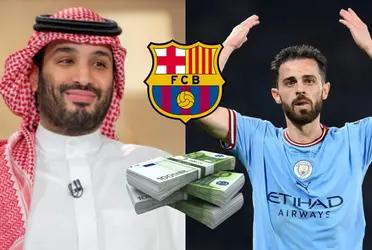 Al Hilal FC está decidido a fichar a Bernardo Silva y le ofrece un sueldazo pero FC Barcelona quiere convencerlo con esta cifra irrisoria