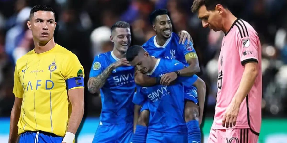 Al-Hilal se quedó con los tres punto ante Inter Miami en los minutos finales, aunque estuvo en cancha Lionel Messi y compañía