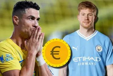 Al-Nassr pretende contratar a Kevin De Bruyne para juntarlo con Cristiano Ronaldo y hacer una mega dupla