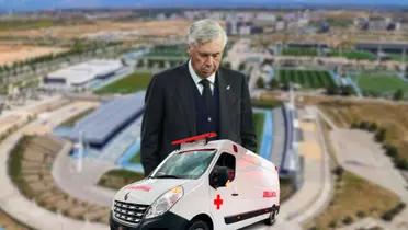 Alarmas en el Madrid, Ancelotti lo quiere en 2025 y hoy cayó lesionado
