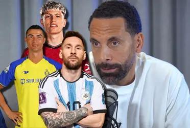 Alejandro Garnacho celebró como Cristiano y Ferdinand dijo que Lionel Messi lo dejó de seguir en redes, pero esta es la verdad