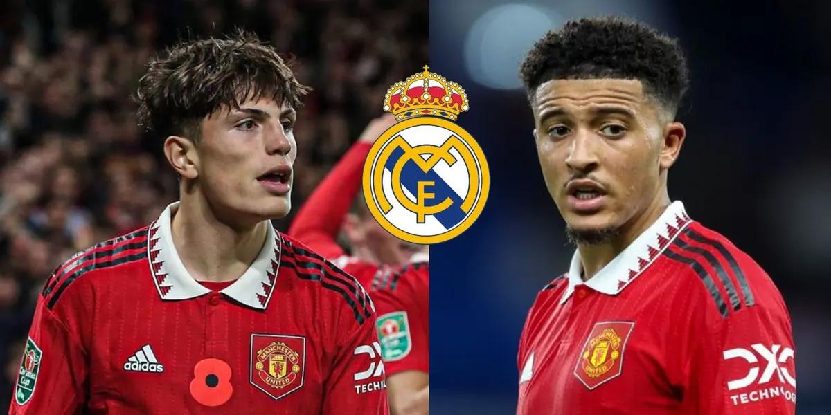 Alejandro Garnacho todavía no renueva con el United y el cuadro merengue está al acecho.