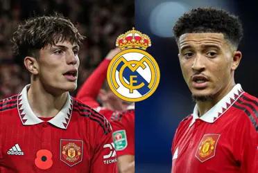 Alejandro Garnacho todavía no renueva con el United y el cuadro merengue está al acecho.