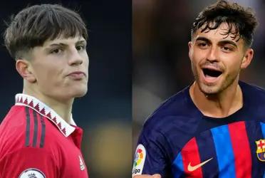 Alejandro Garnacho se burló de Pedri luego de eliminar al FC Barcelona y el karma ahora le pegó fuerte