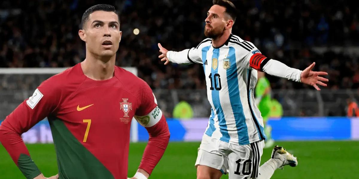 Alejandro Garnacho tuvo un gesto de admiración con Lionel Messi tras el duelo con Ecuador