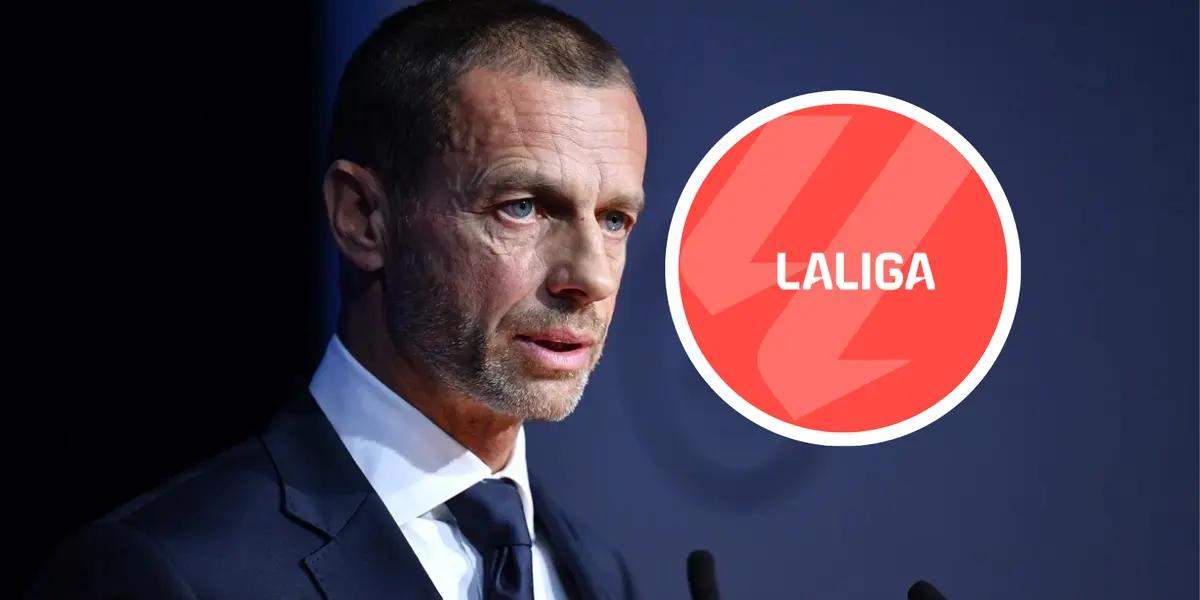 Aleksander Čeferin Foto: UEFA y LaLiga