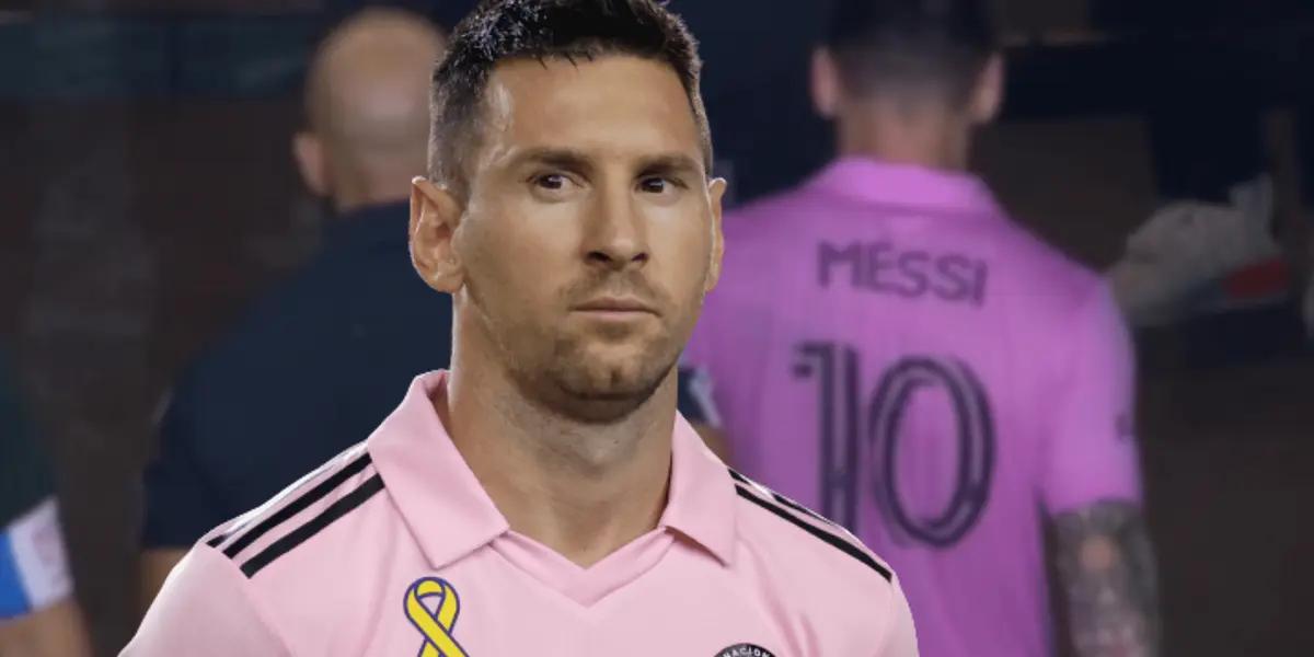 Algo pocas veces visto en la carrera de Lionel Messi: salió en el PT del partido del Inter de Miami