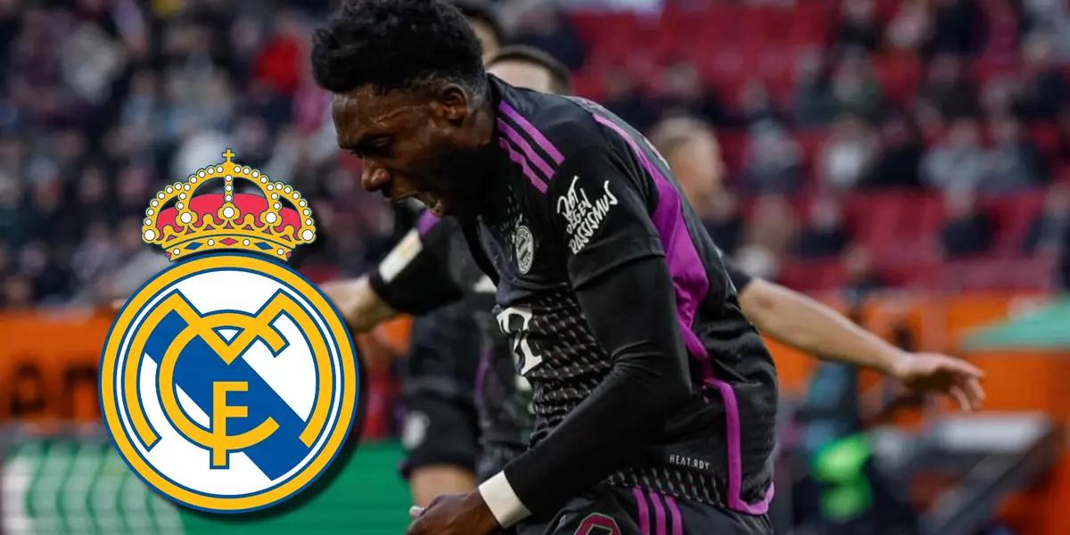 Alphonso Davies, celebrando gol al Real Madrid