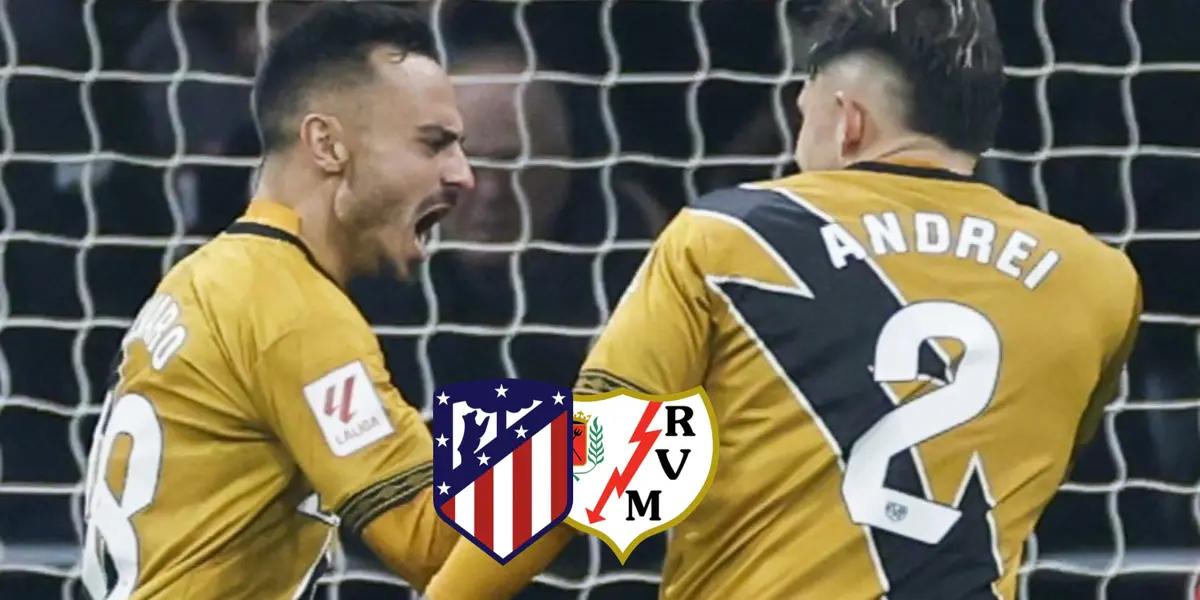 Alvaro García y Andrei celebrando el gol del empate