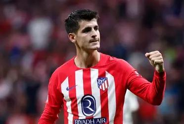 Álvaro Morata anotó el segundo tanto para el Atleti y ya le ganan a Getafe nuevamente