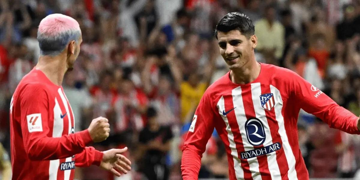 Álvaro Morata anotó con un impecable cabezazo el 1 a 0 en el derby y poco le importó su pasado en Real Madrid