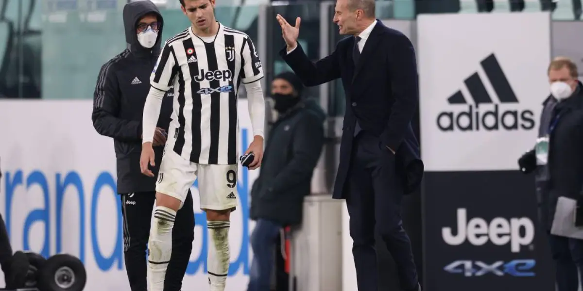 Álvaro Morata, delantero español del Atlético Madrid,  tuvo una acalorada discusión con el entrenador de la Juventus a la vista de todo el mundo y su continuidad en Turín no parece estar del todo clara.