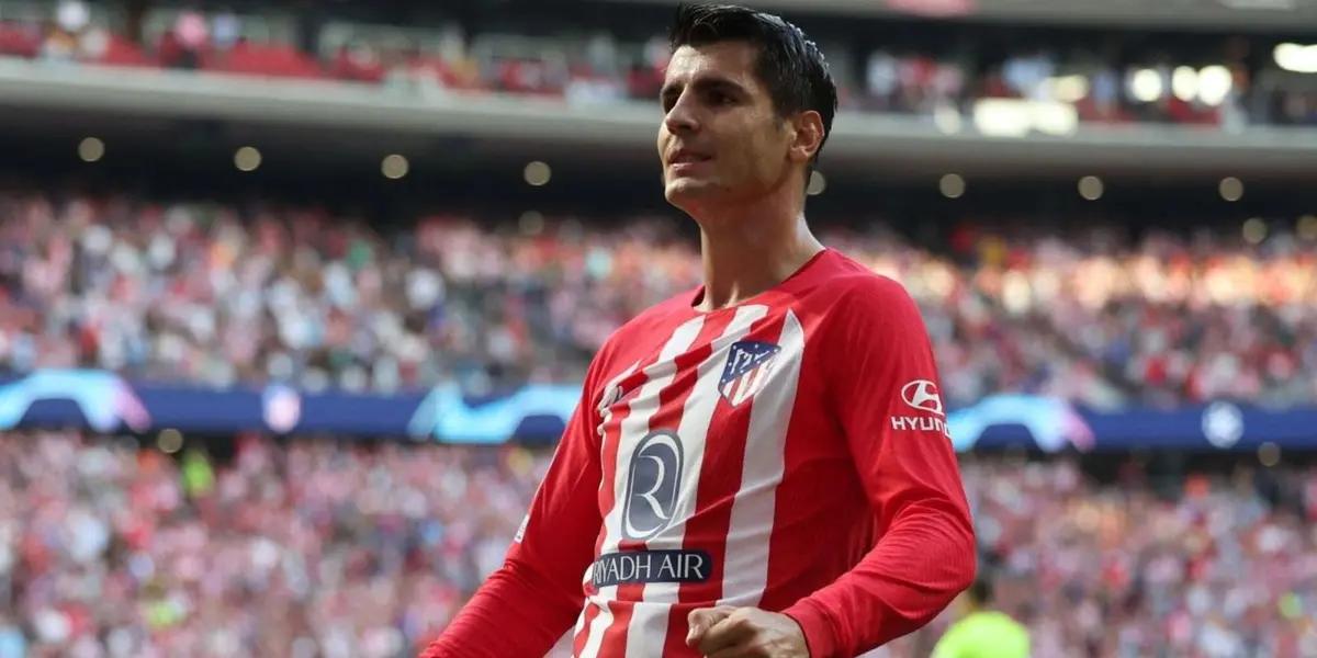 Álvaro Morata está dulce con el gol en el Atlético de Madrid, esta vez anotó contra el Alavés