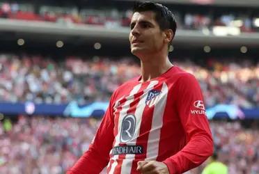 Álvaro Morata está dulce con el gol en el Atlético de Madrid, esta vez anotó contra el Alavés