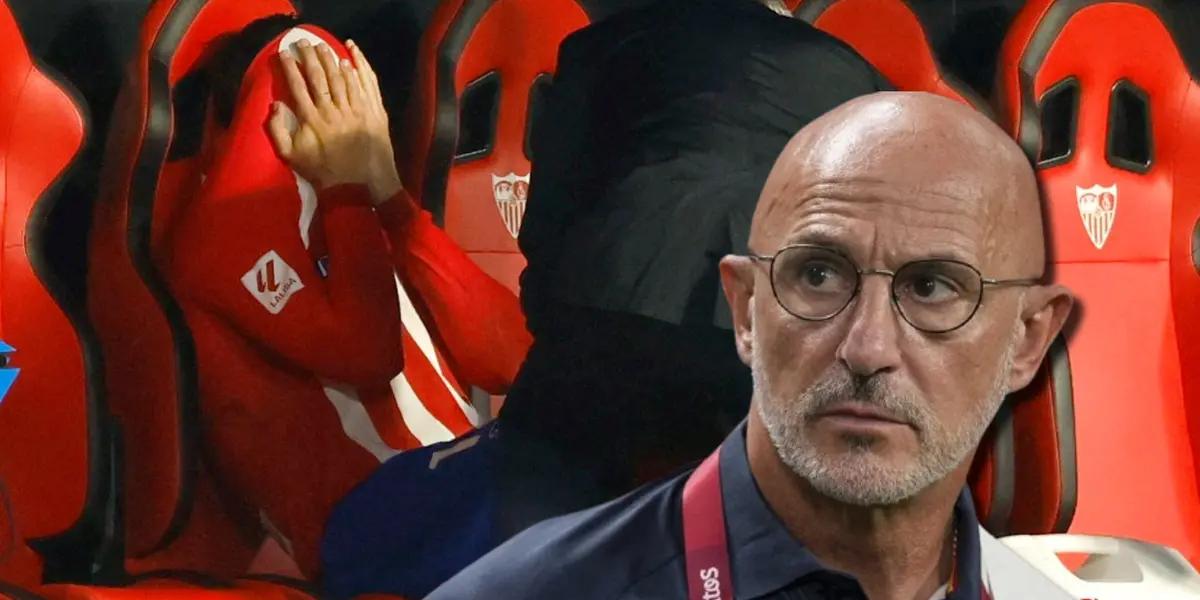 Álvaro Morata salió lesionado y llorando, De La Fuente preocupado y esto dijo