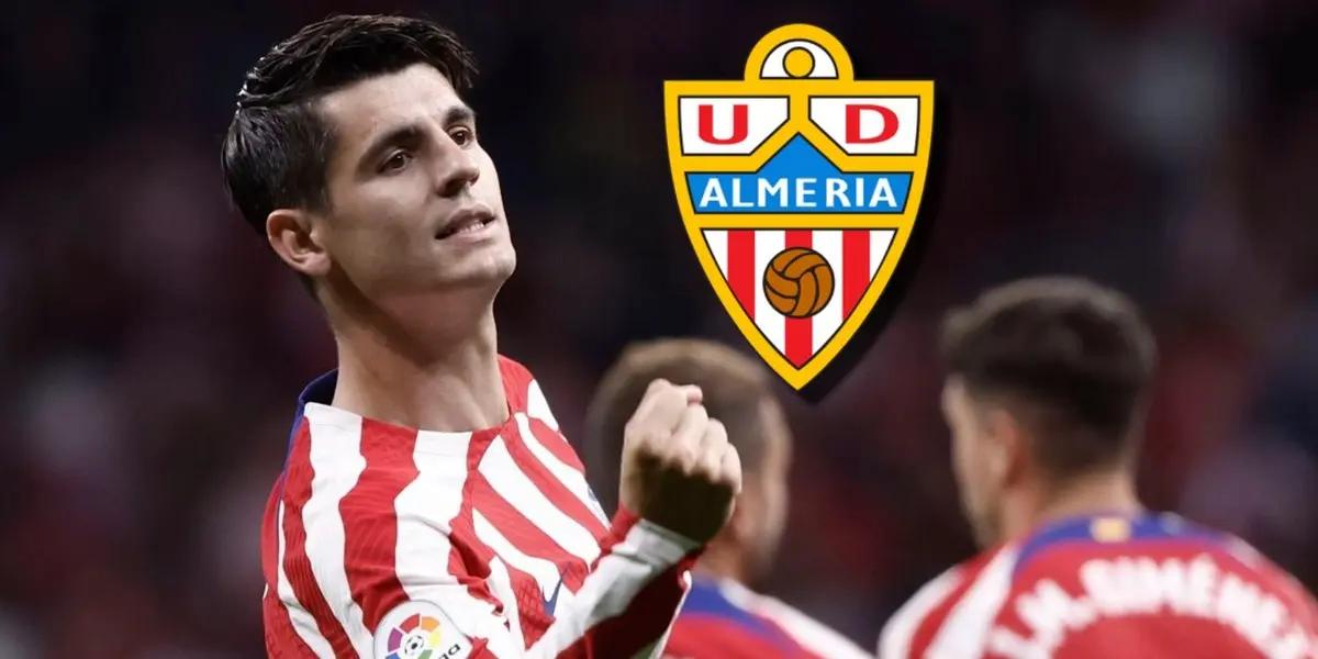 Álvaro Morata sonó a conformista, luego de la victoria del Atlético de Madrid sobre Almería por 2 a 1