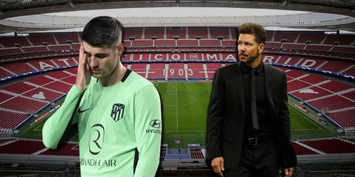 Álvaro Morata y Diego Simeone, figuras dentro y fuera del campo en Atletico de Madrid.