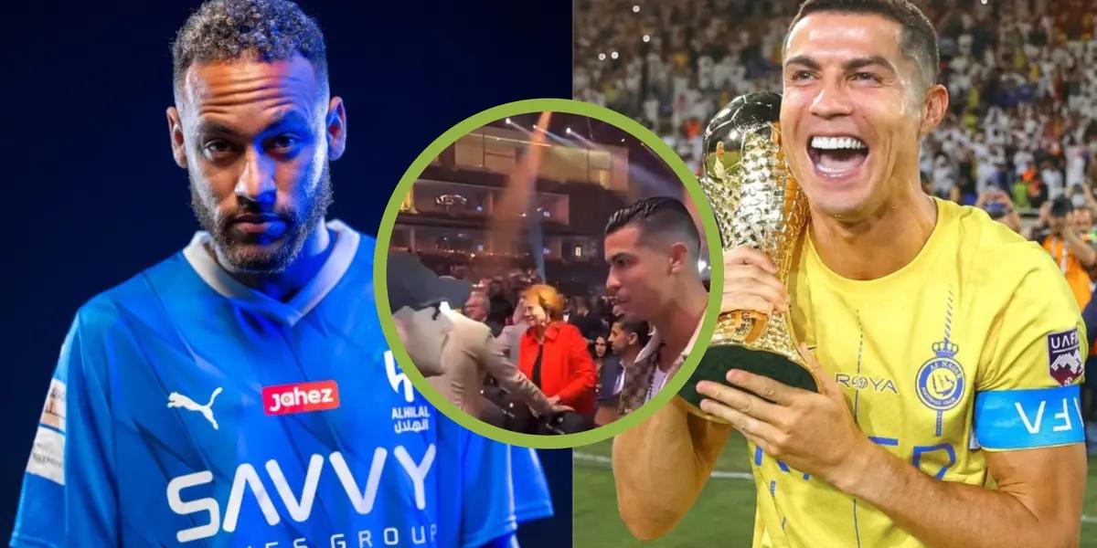 Ambas estrellas del fútbol de Arabia estuvieron en el mismo evento.