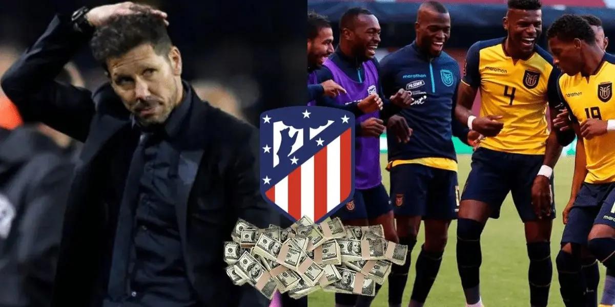 Ambos futbolistas ecuatorianos fueron desestimados por Atlético de Madrid, hoy se lamentan. Y evaluarían en cuál invertir.