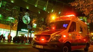 Ambulancia en el Santiago Bernabéu