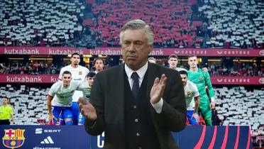 Ancelotti aplaude, jugadores de Barca