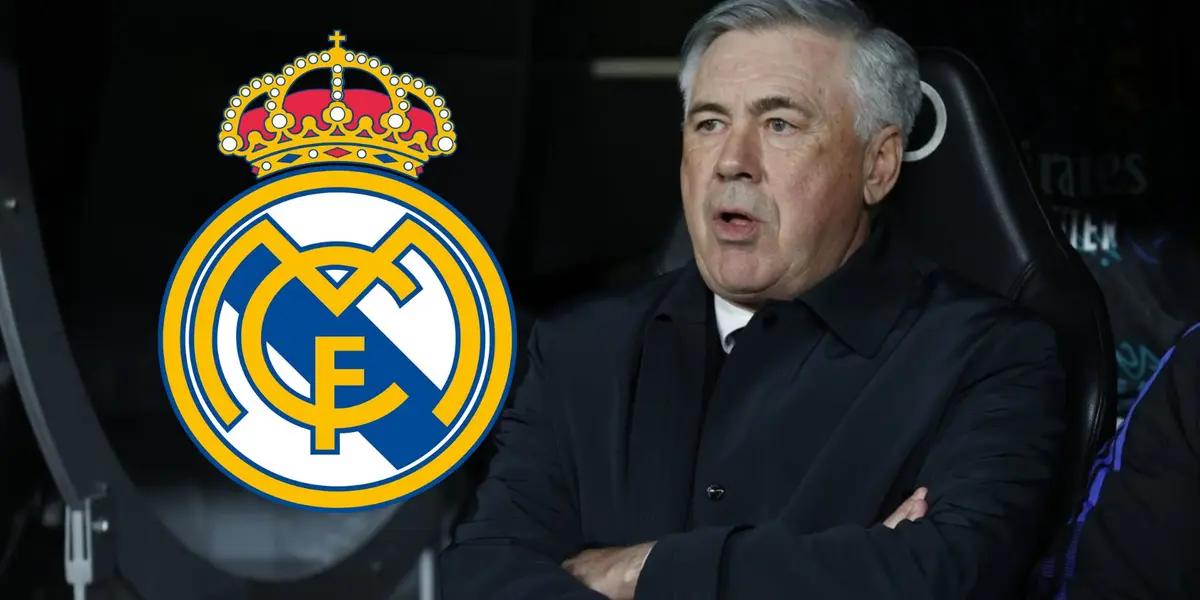 Ancelotti en el banquillo del Real Madrid. (Foto: EFE)