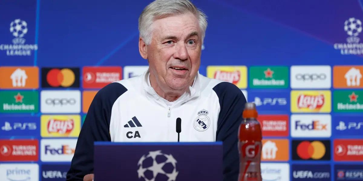 Ancelotti, en la rueda de prensa post partido, habló sobre la posición de este jugador y que no se fuese acostumbrando a ella