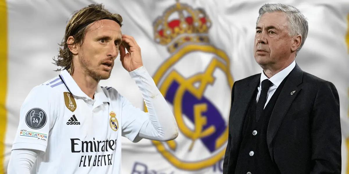 Ancelotti habló del caso Luka Modric y reveló su descontento y también su futuro deportivo