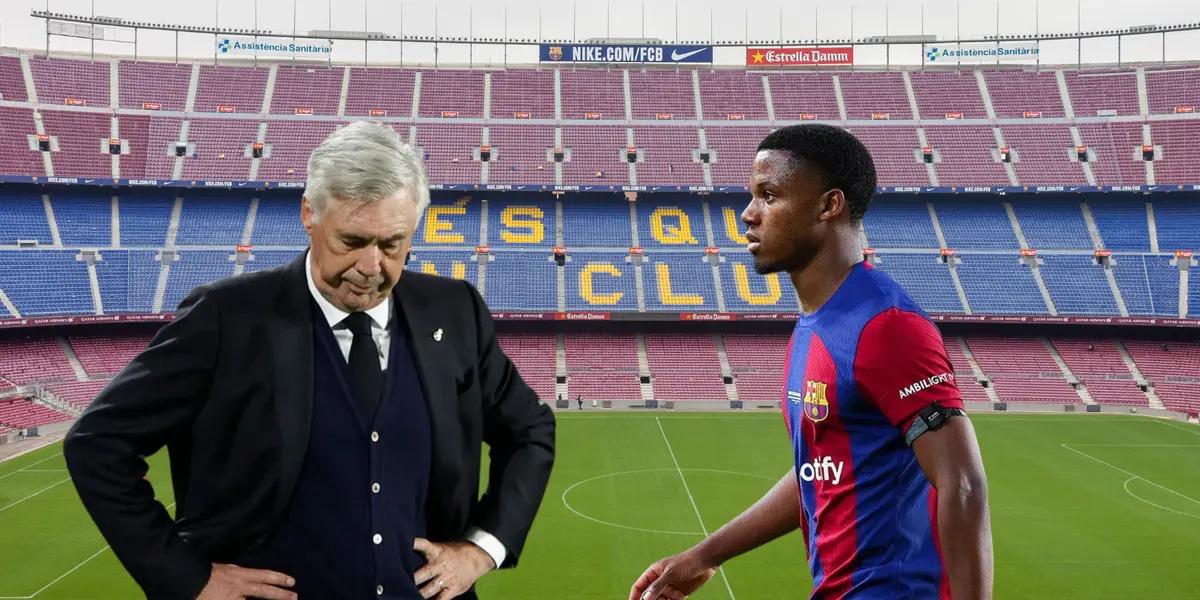 Ancelotti lo pidió, Barça pagaría millones más Ansu Fati para robarlo al Madrid