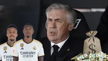 Ancelotti preocupado. Alaba y Militao con la camiseta del Madrid. Montón de dinero
