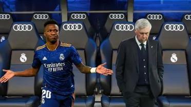 Ancelotti preocupado por su actitud, lo que le dijo el vestuario a Vinicius