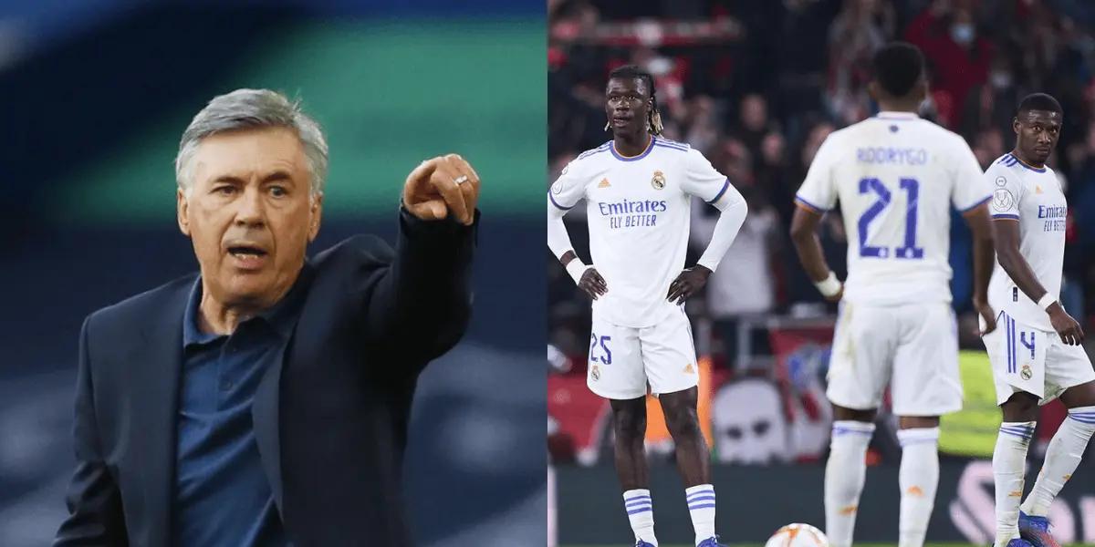 Ancelotti para un 11 lleno de suplentes y sin un jugador que no ha tenido minutos en varios partidos.