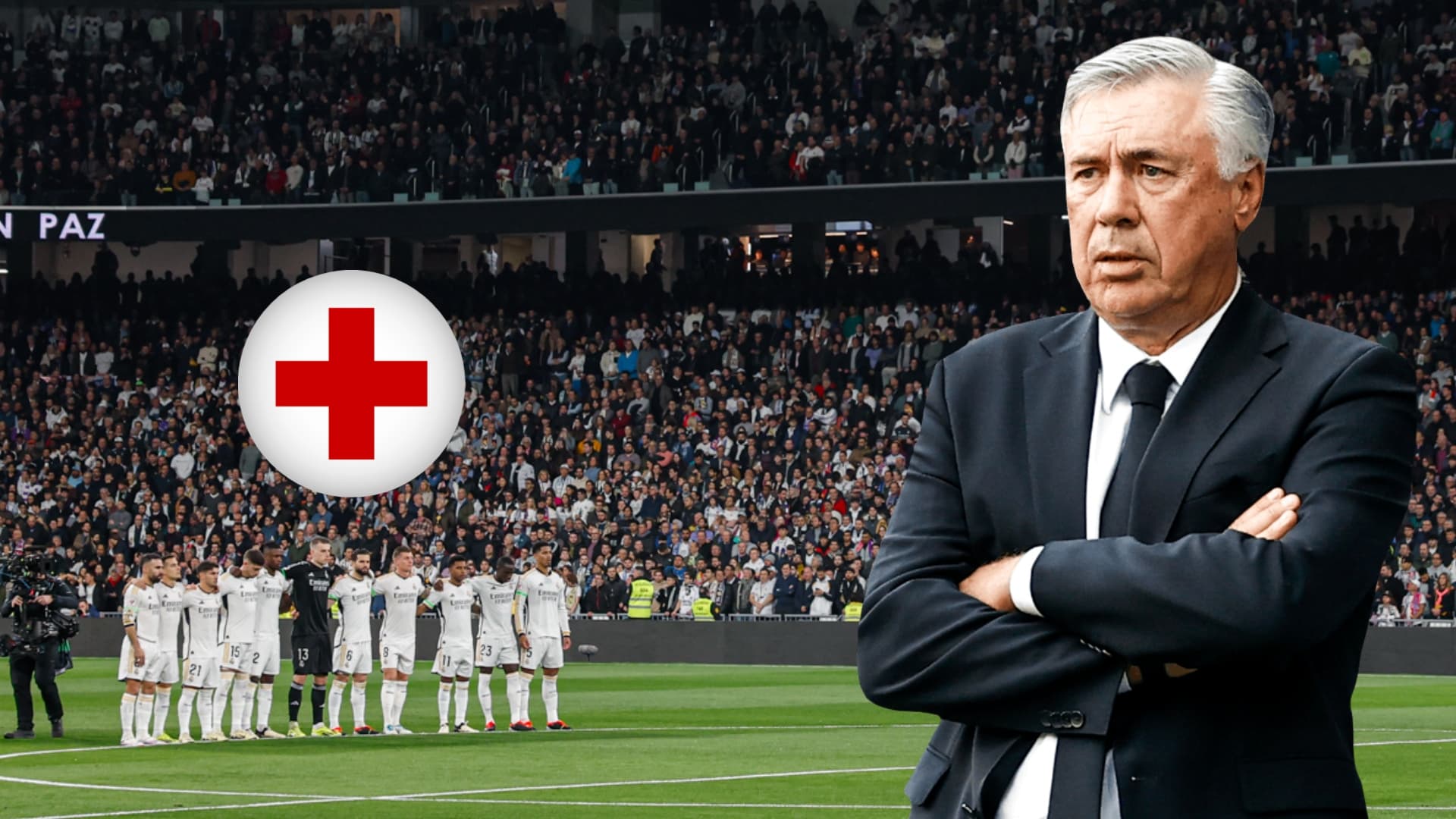 Ancelotti y jugadores del Real Madrid