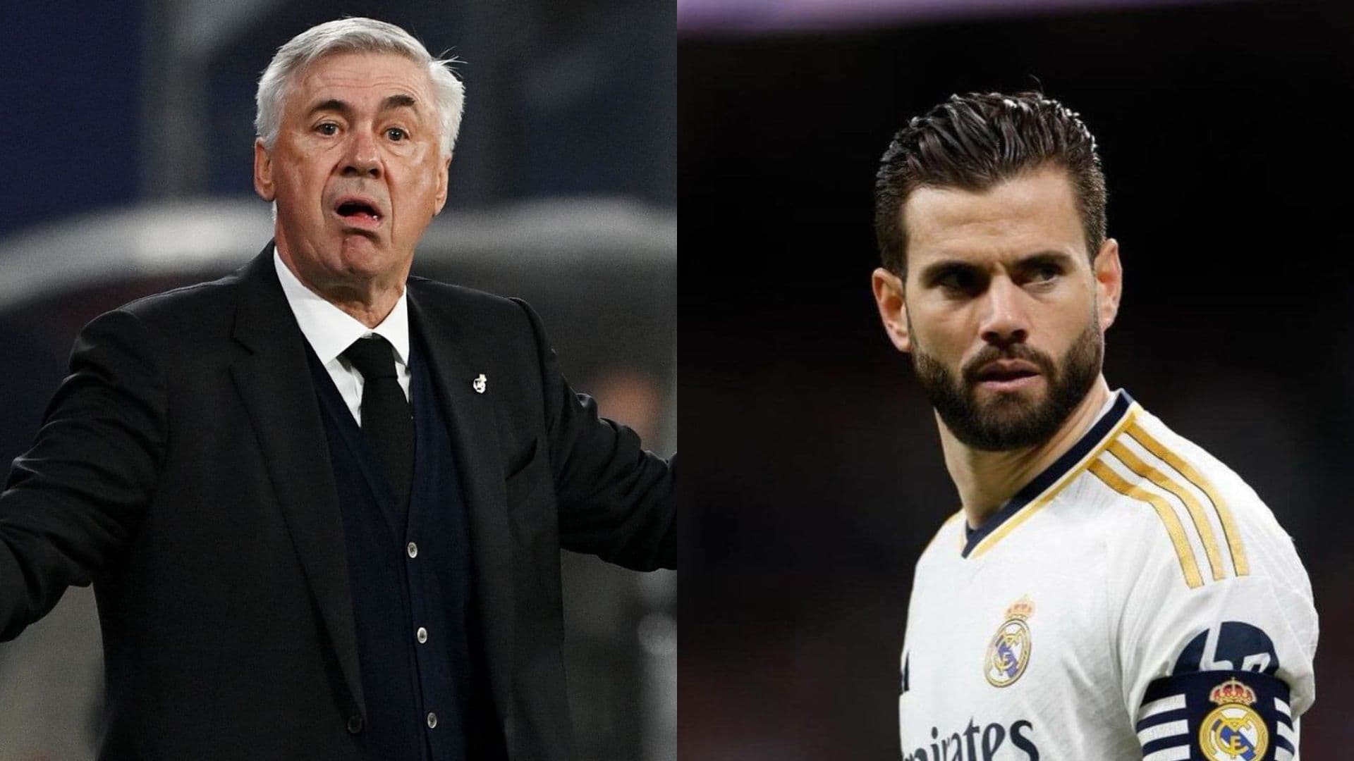 Ancelotti y Nacho. (Foto: collage)