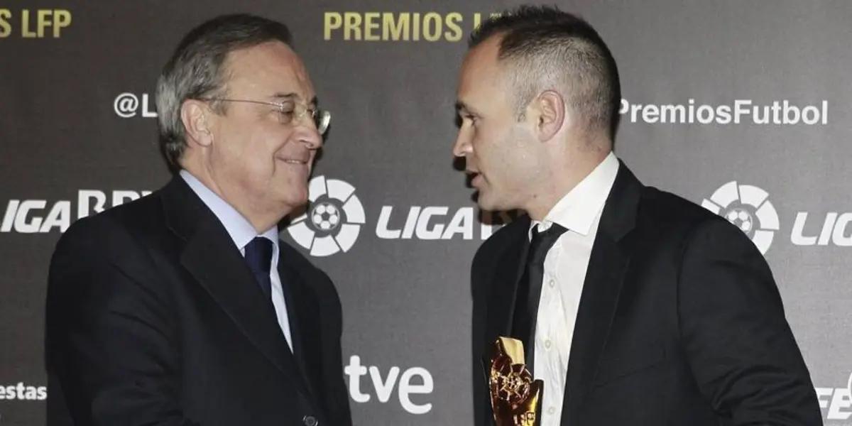 Andrés Iniesta ya dijo que era del Real Madrid, se lo hicieron ver a Florentino Pérez y así fue su reacción