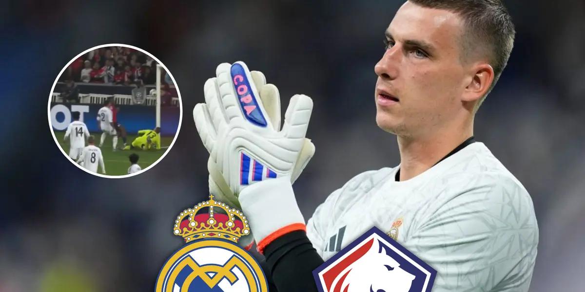Andriy Lunin Foto: Captura de Bein Sports y El Confidencial