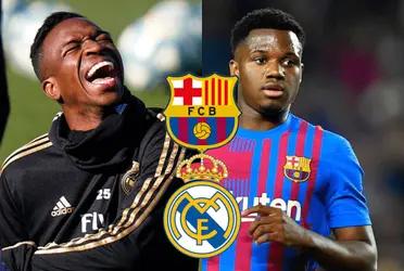 Ansu Fati le da una lección de humildad a Vinicius Jr.