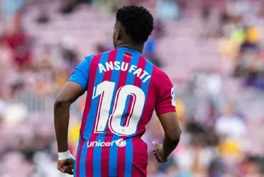 Ansu Fati lleva cinco goles esta temporada y marca cada 84 minutos, una marca solo superada por los dos grandes delanteros de la Bundesliga: Haaland y Lewandowski.