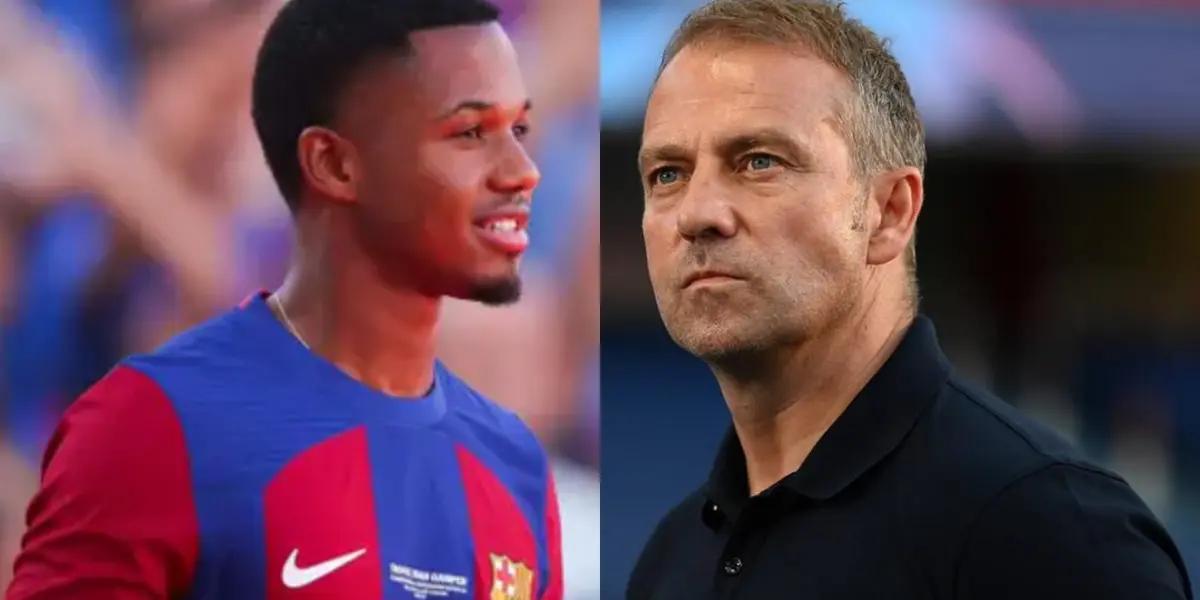 Ansu Fati y Hansi Flick / Foto: Collage