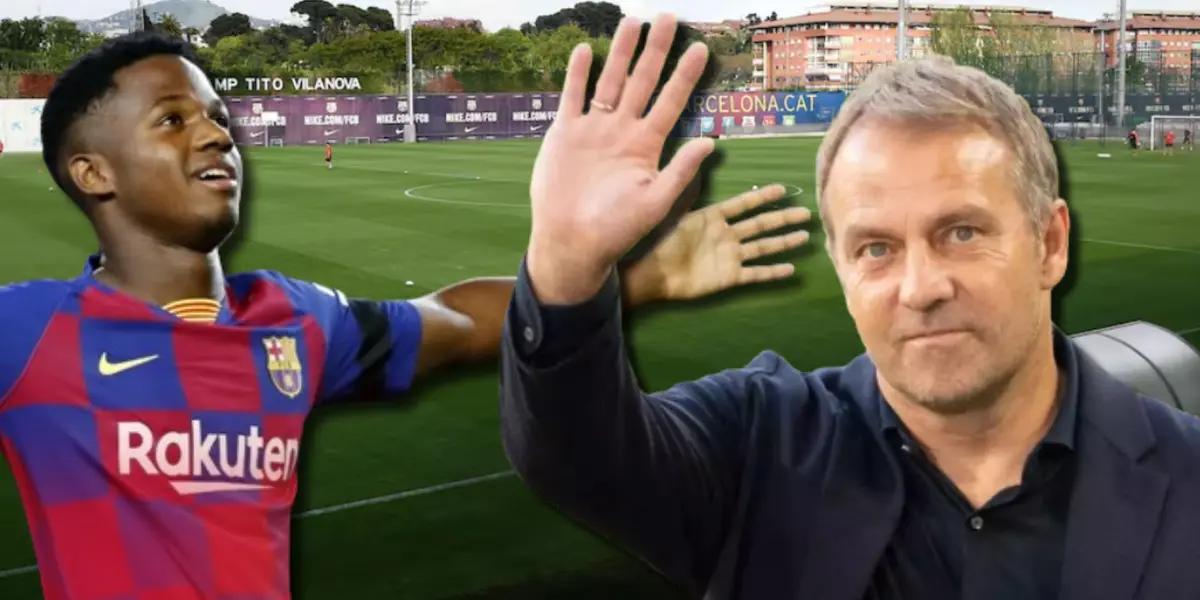 Ansu Fati y Hansi Flick / Foto: Collage