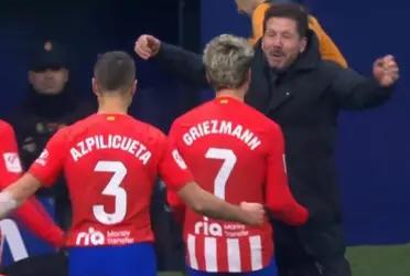 Antoine Griezmann anotó de penal el 3 a 1 al Getafe y se convirtió en uno de los goleadores históricos del club
