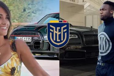 Antonella Rocuzzo se pasea por Paris con un auto sencillo, a difencia de otros futbolistas que tienen menos nivel económico pero muestran más.