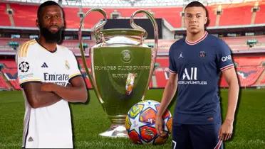 Antonio Rudiger, jugador del Real Madrid, y Kylian Mbappé del PSG