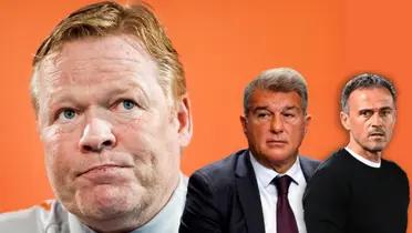 Apareció Koeman y mira lo que dijo de Laporta y Luis Enrique tras PSG-Barca